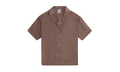 Elena Monogram Silk Camp Shirt WMNS "Brown" khw030292 210