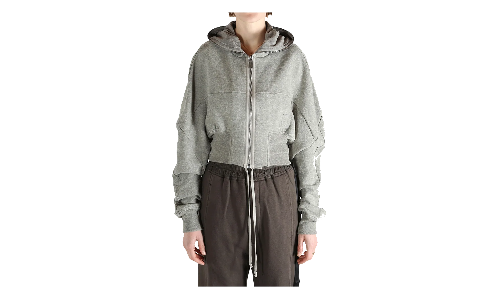 Felpa Collage Gimp Hoodie WMNS "Grey Melange" DS01F4233 FGM 178