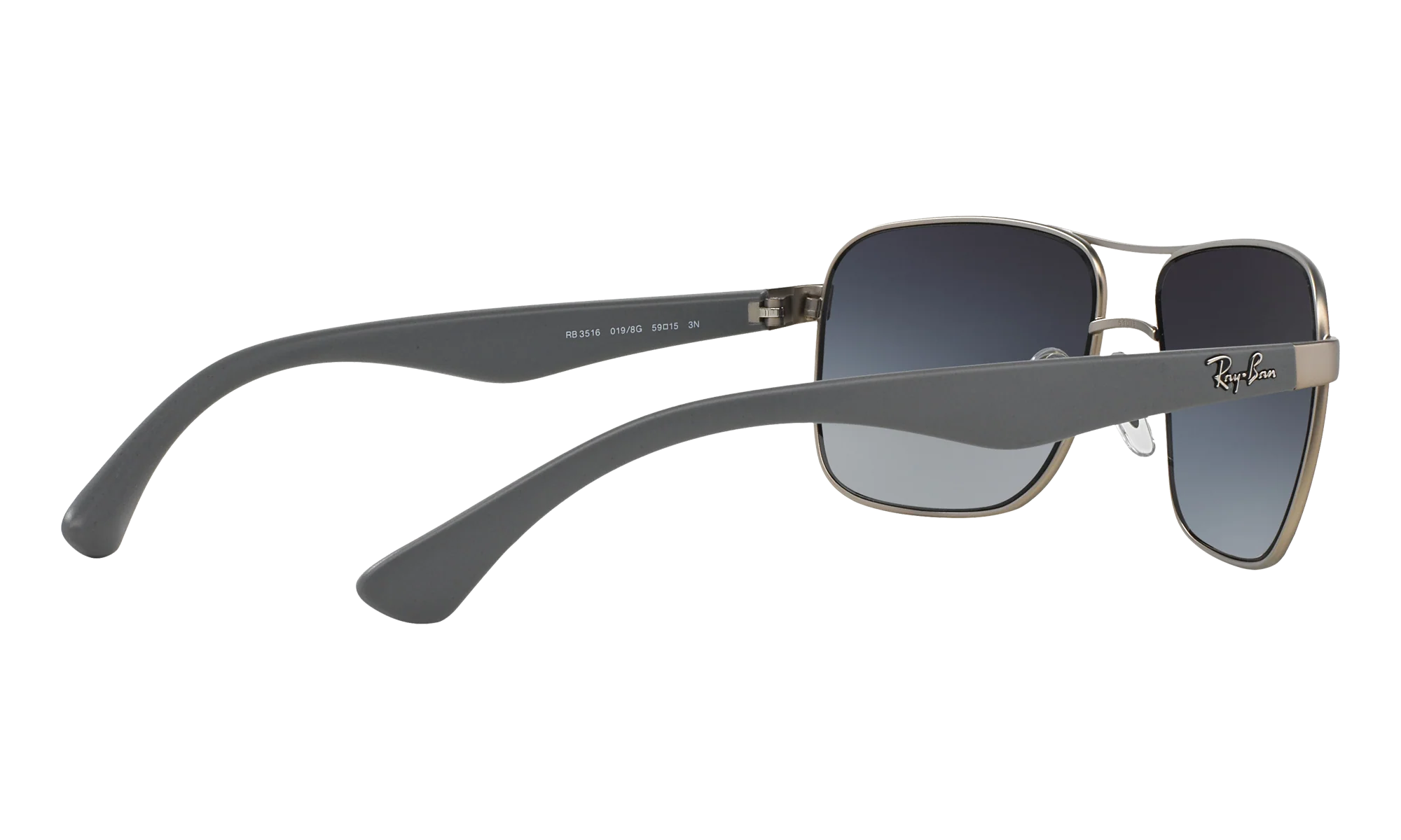Square Sunglasses "MATTE SILVER" RB3516-019-8G_59