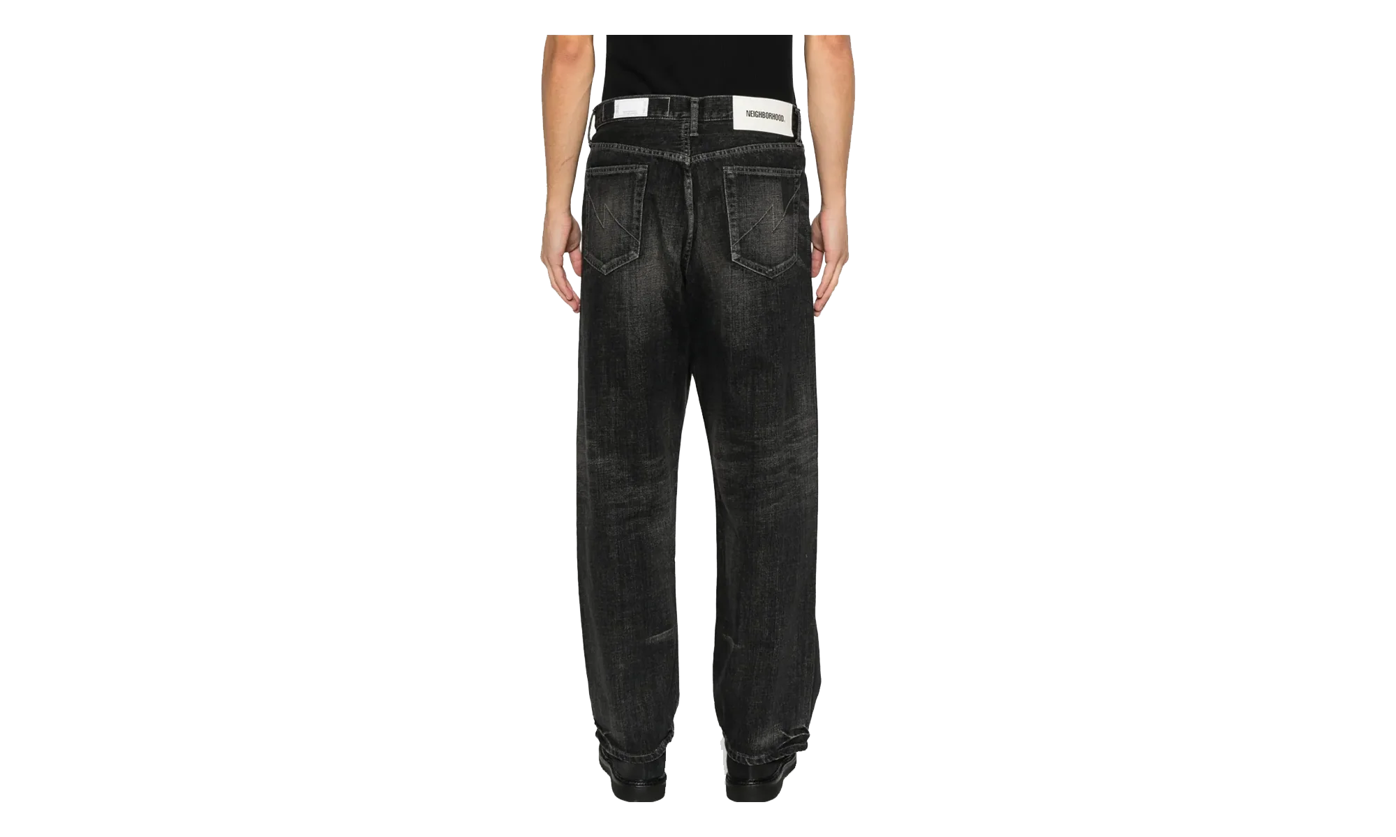 Washed Denim DPWide Pants "Black" 252XBNH PTM04 BLAC