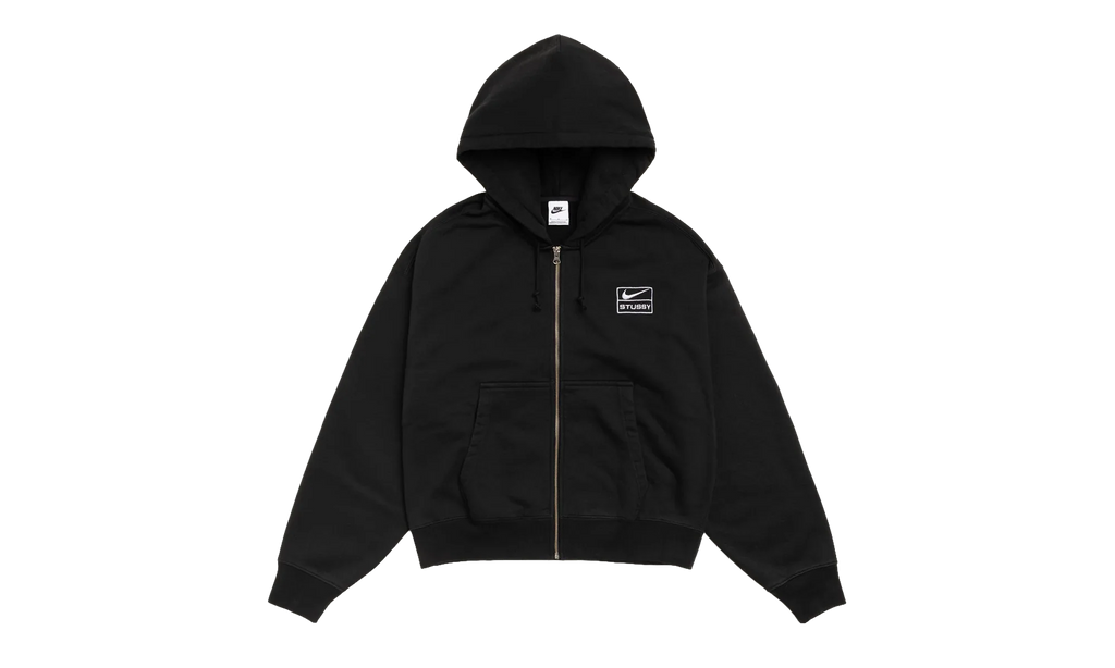 Stussy Stone Washed Fleece Zip Hoodie "Black" FJ9175010 BLAC