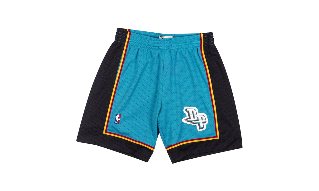 NBA Swingman Shorts "1998 Detroit Pistons - Harbor Blue" SMSHCP19234 DPIHRBL98