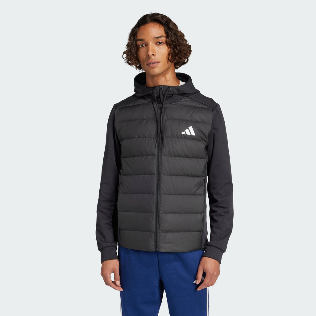 Men's adidas Essentials Hybrid Down Hooded Jacket