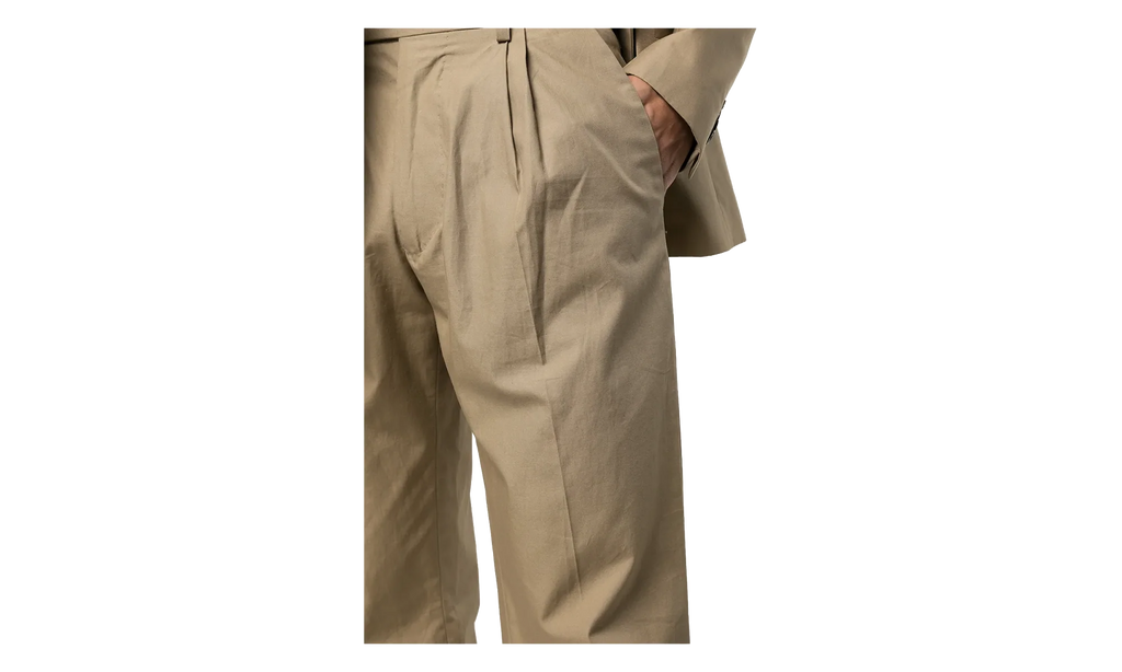 Single Pleat Relaxed Trouser "Brown" MPR001 210