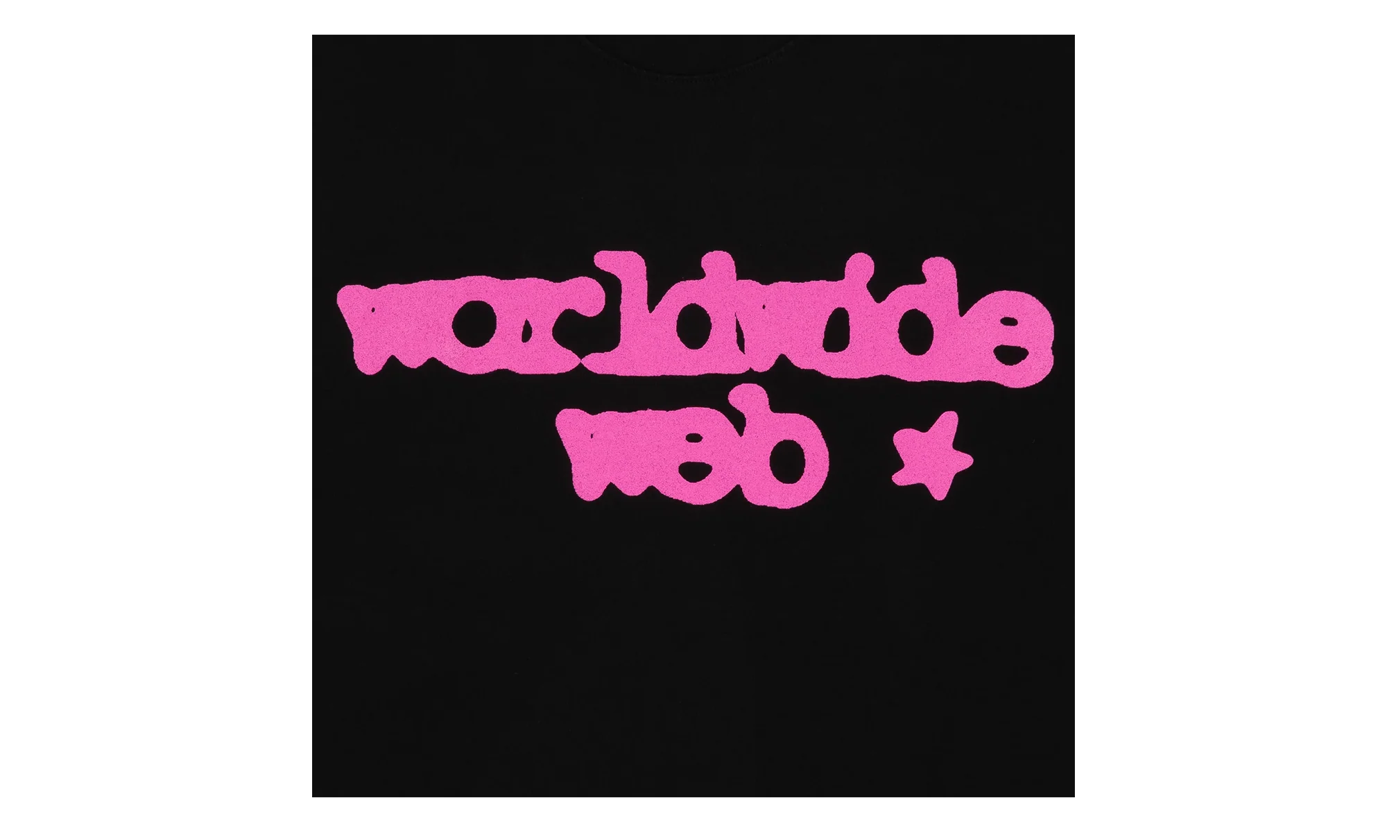 Web Logo Short Sleeve T-Shirt "Black Pink" SP5der339