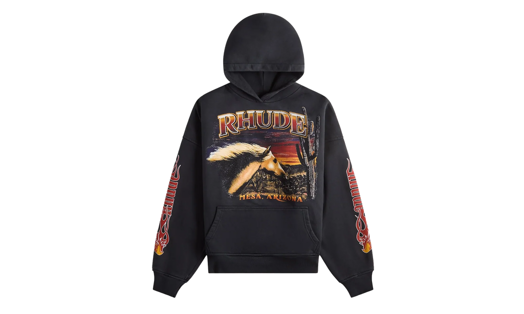 MESA STALLION HOODIE "Vintage Black / Red / Yellow" RHFW25HO04012 3169