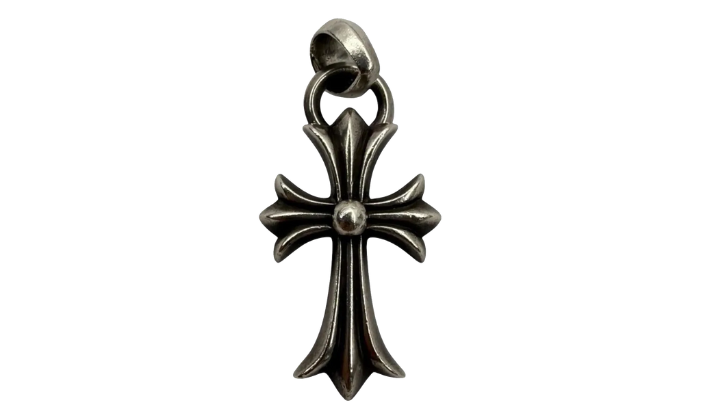 Small Cross Pendant with Bale "Silver" CHRM1054