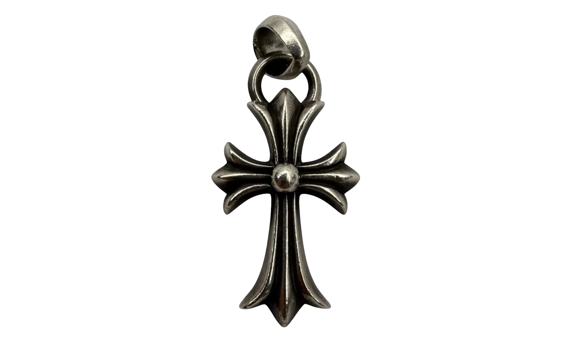 Small Cross Pendant with Bale "Silver" CHRM1054
