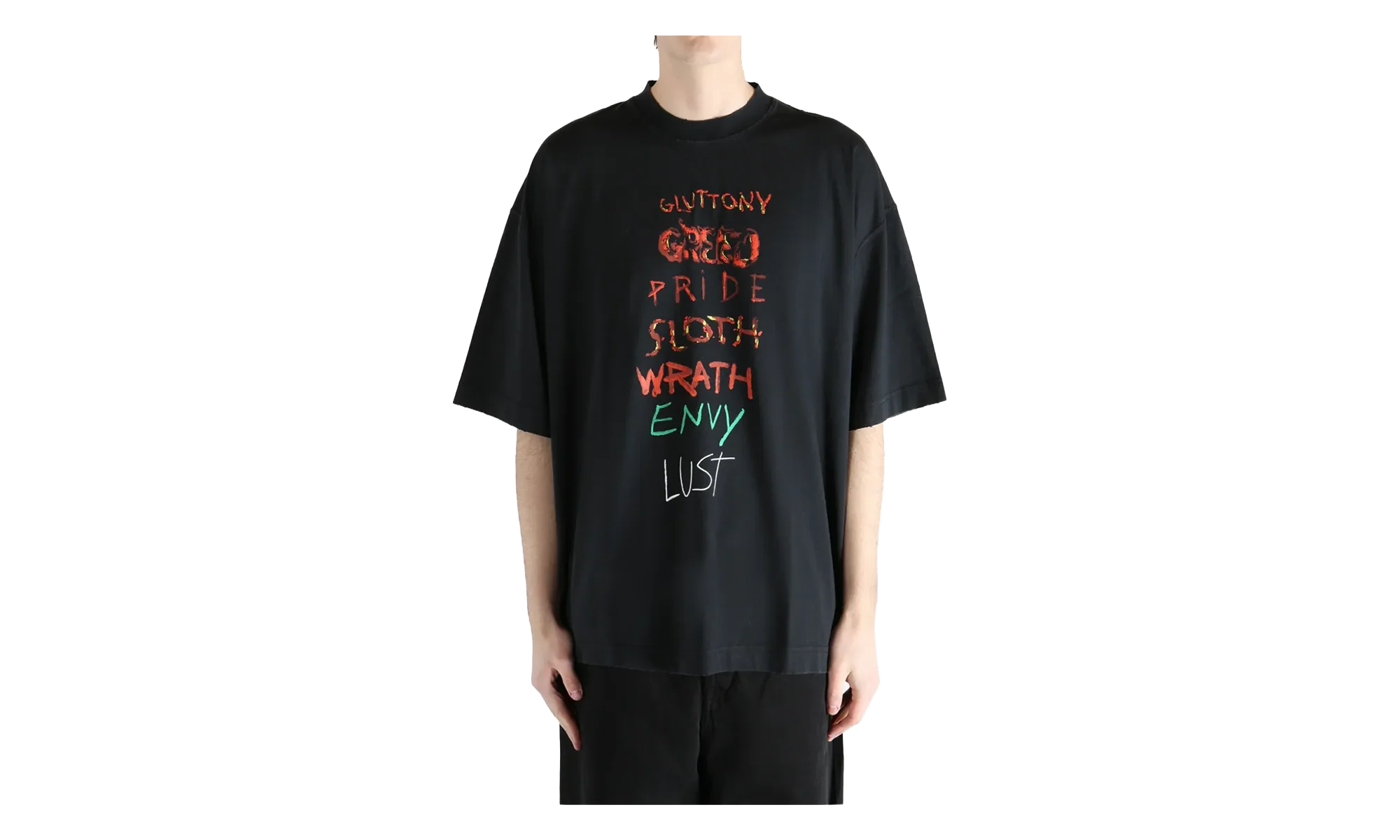 7 Sins T-Shirt "Black" ME76TR196BX BLAC