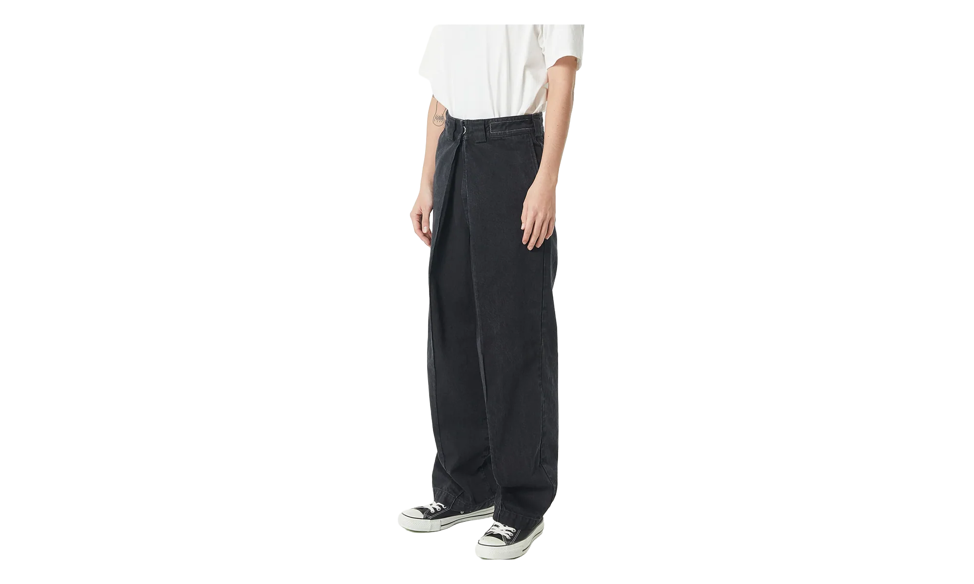 BigTuck Denim Trouser "Black" 963945