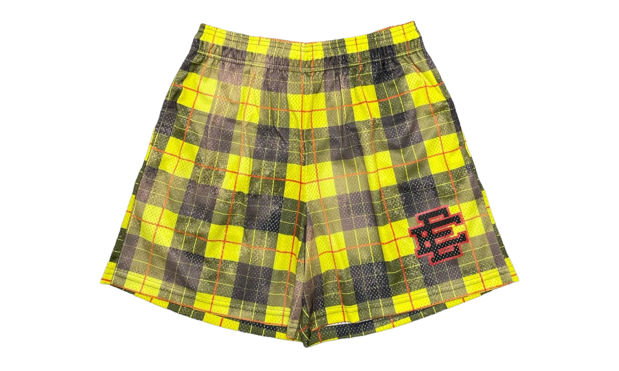 EE Basic Shorts "Plaid - Yellow / Black" EE148