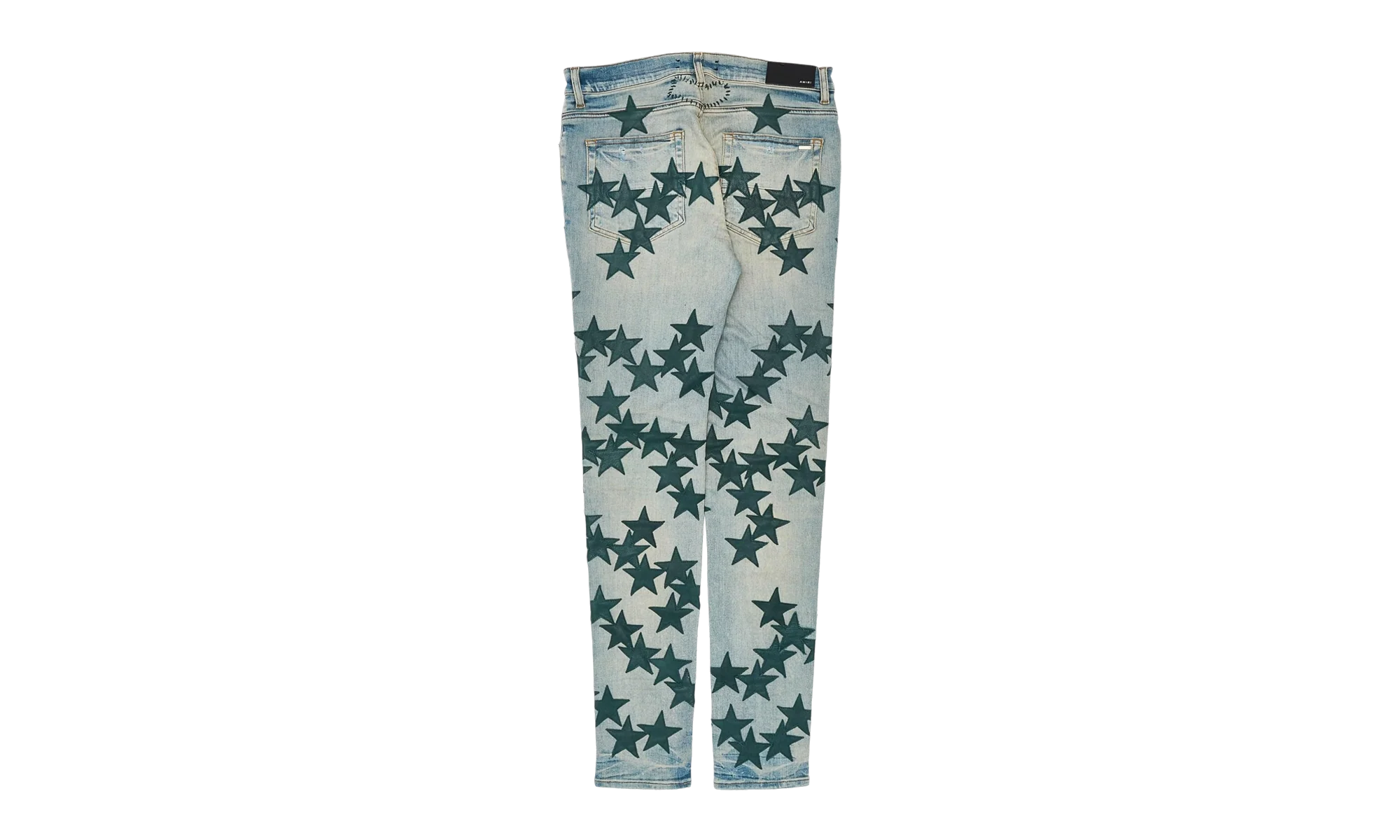 Leather Star Patch Jeans "Chemist - Clay Indigo Green" SS22MDS022 408