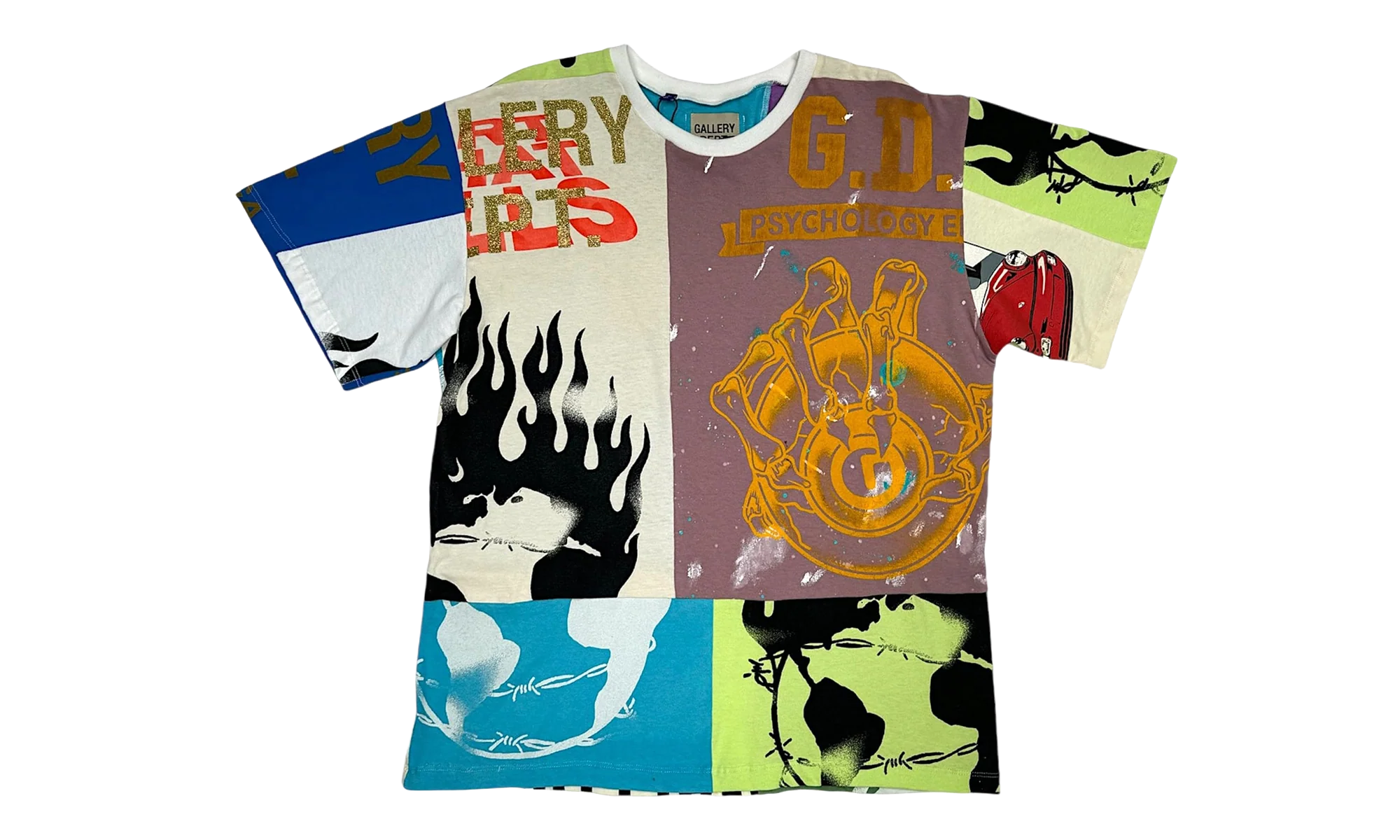 Retouche Reworked Short Sleeve Tee Shirt "Multicolor" GD116