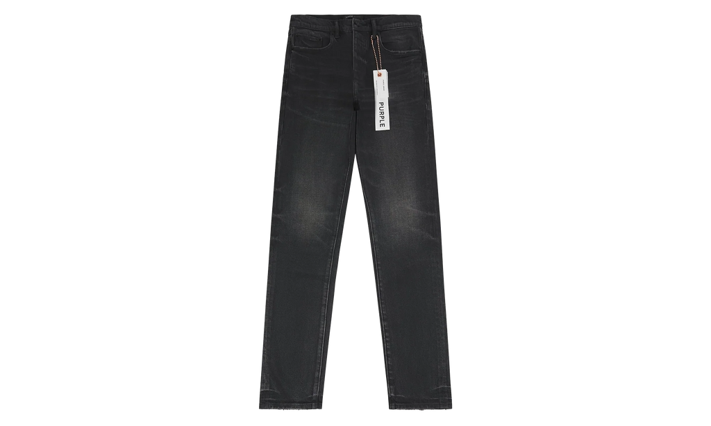 Double Dip Coated Straight Leg Denim "Black" P005 DDCV125