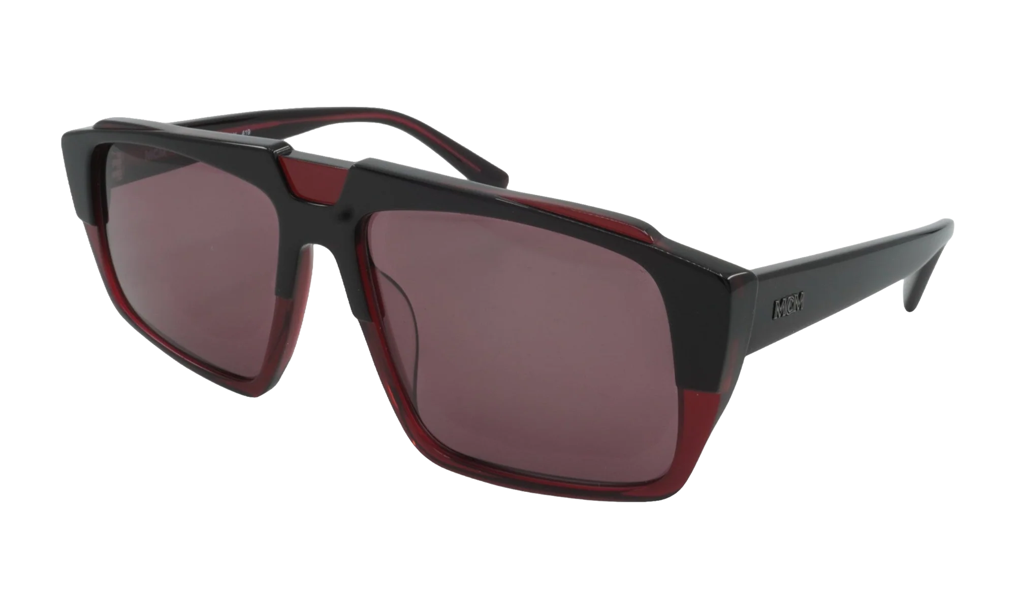 Aviator Sunglasses "Black/Wine" MCM693S-037