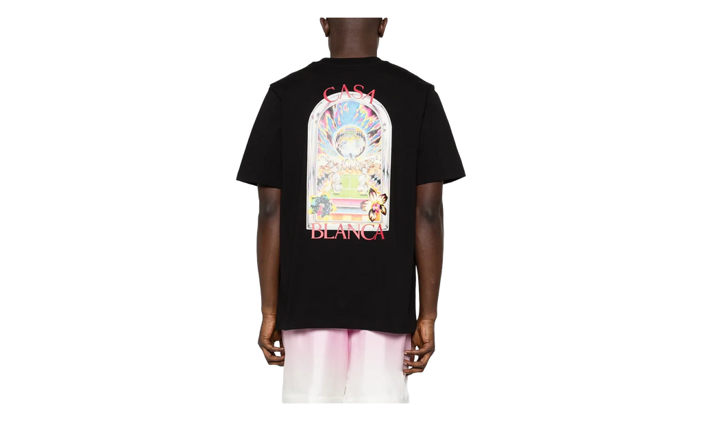 Tennis Landscape T-Shirt "Black" MSS26JTS00109