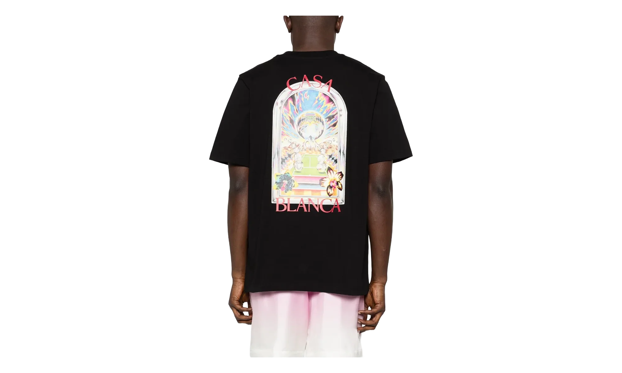 Tennis Landscape T-Shirt "Black" MSS26JTS00109