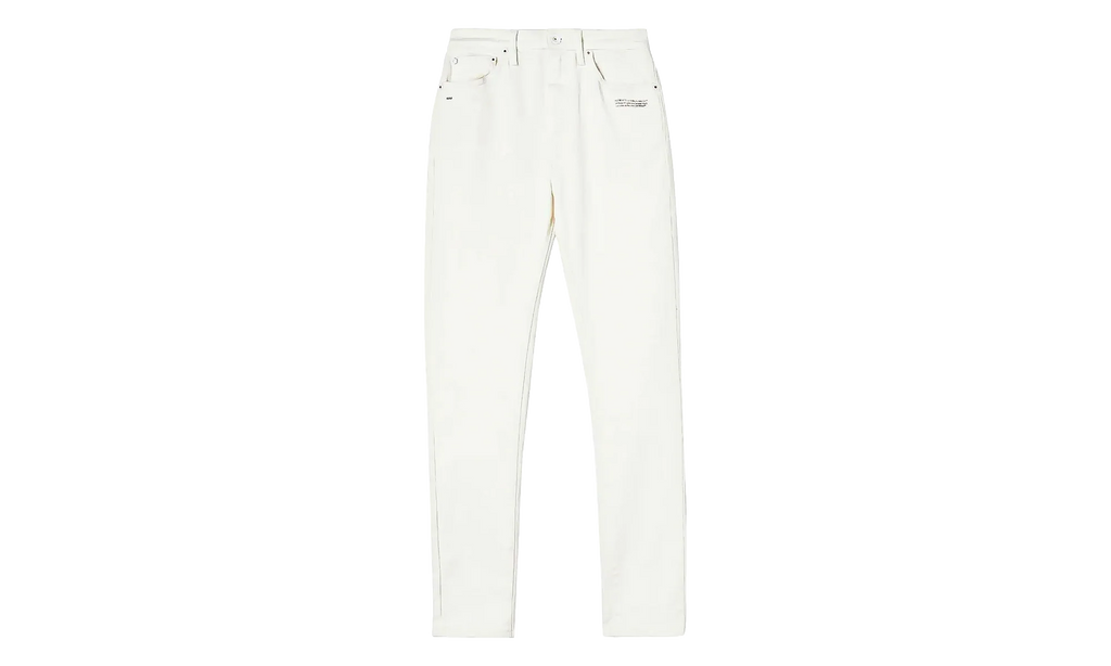 Corporate Skinny Jeans WMNS "White" OWYA003C99DEN0050110