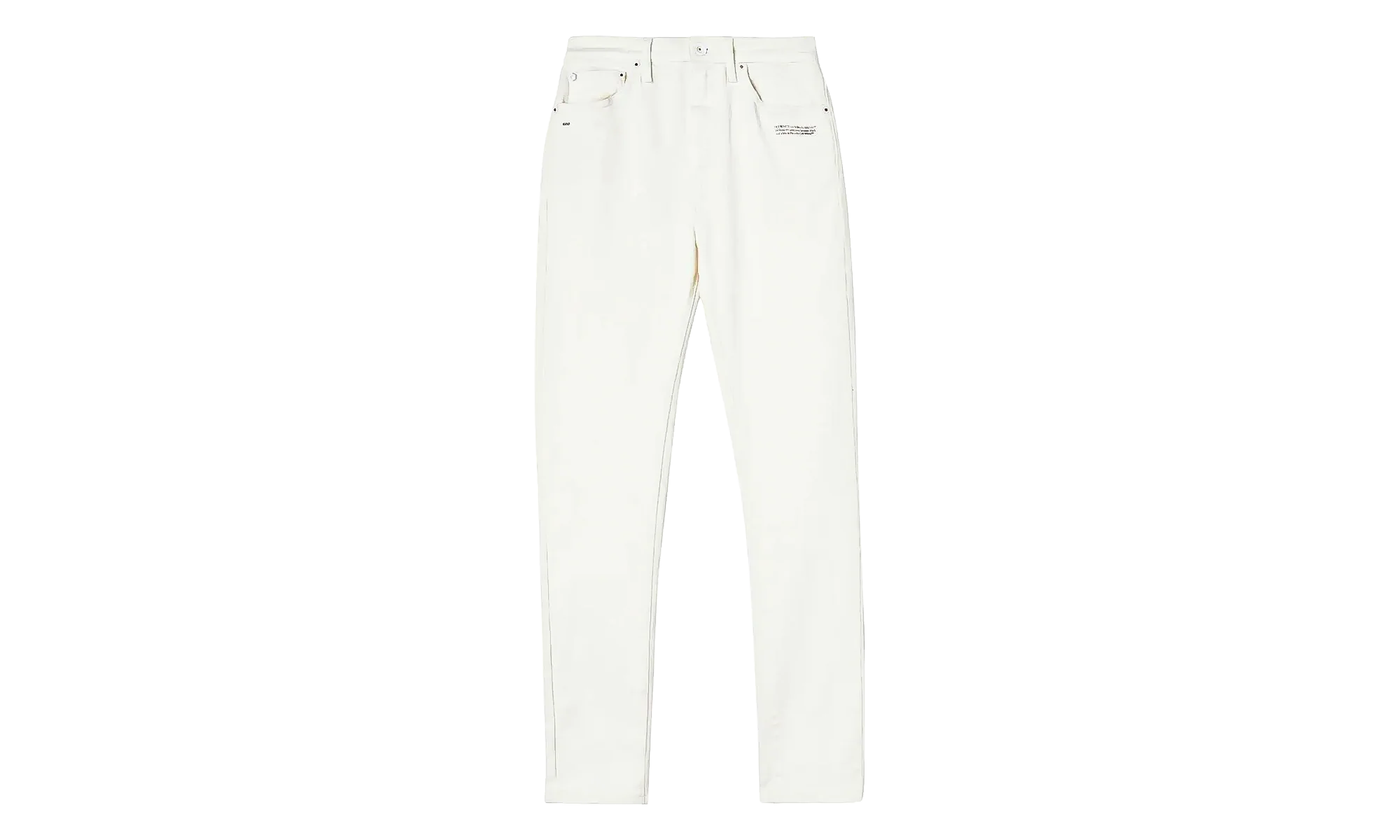 Corporate Skinny Jeans WMNS "White" OWYA003C99DEN0050110