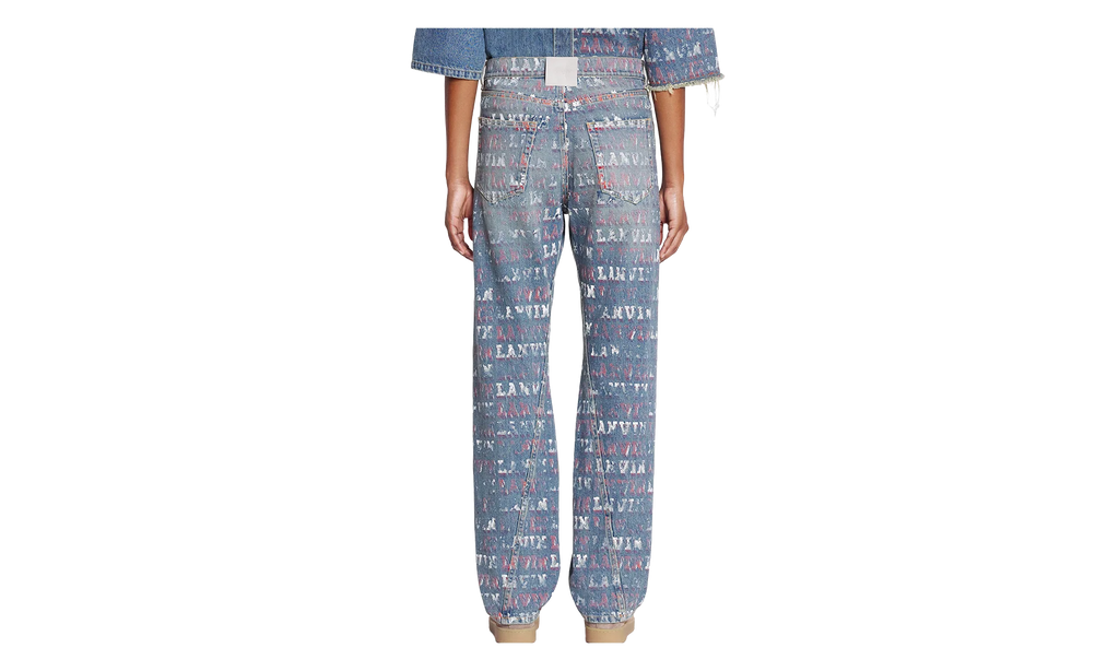 TWISTED LEG DENIM TROUSERS "Blue Denim" RW TR0335 D082 P24 22