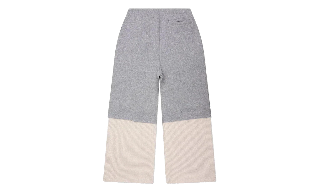Double Layer Studded Sweatpant "Heather White" SAT005