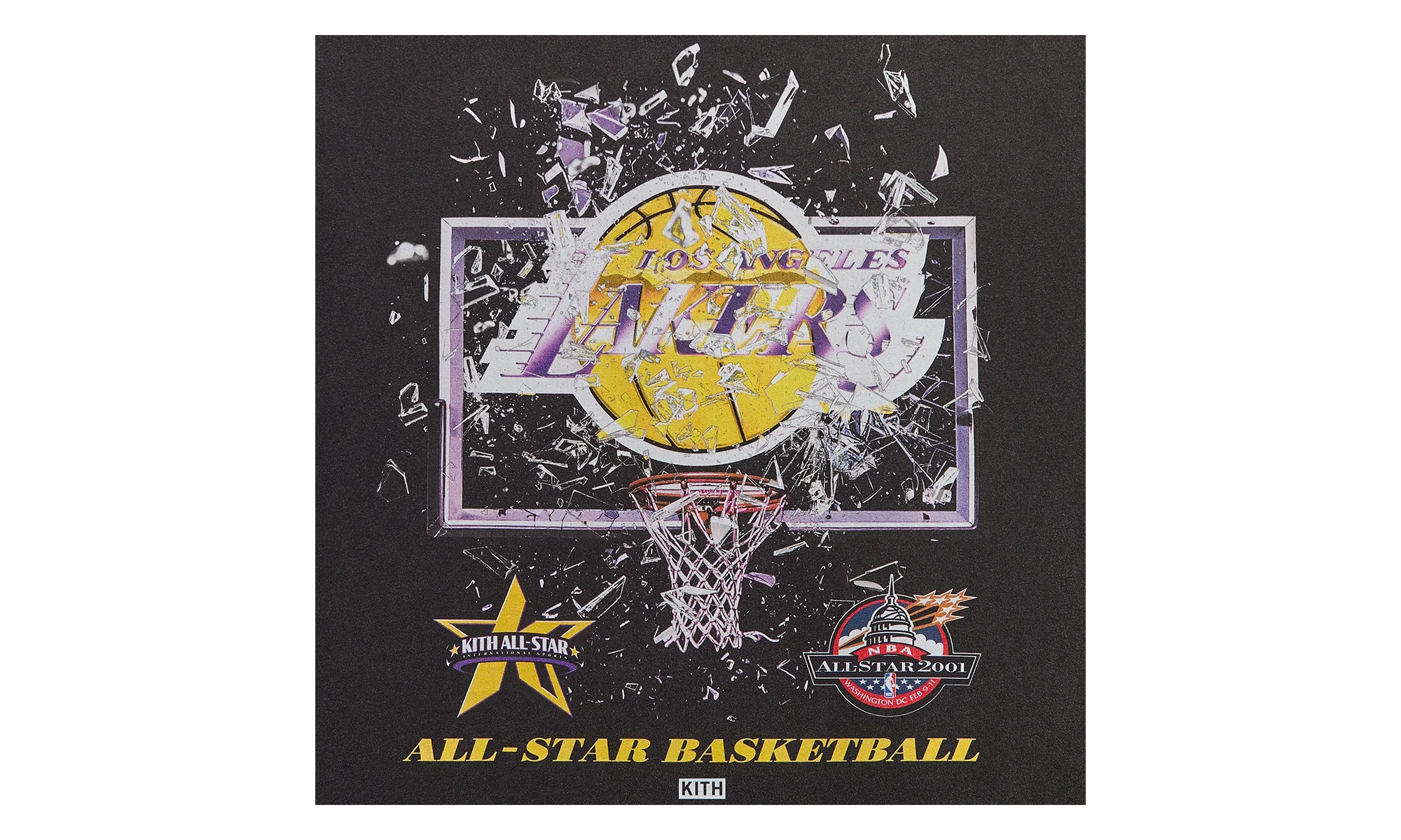 All-Star Los Angeles Lakers Shattered Backboard "Black" KHM034949 001