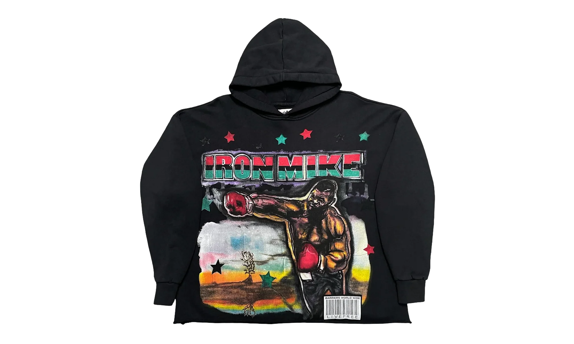 King Phade X Mike Tyson Hoodie "Black / Multicolor" BAR09