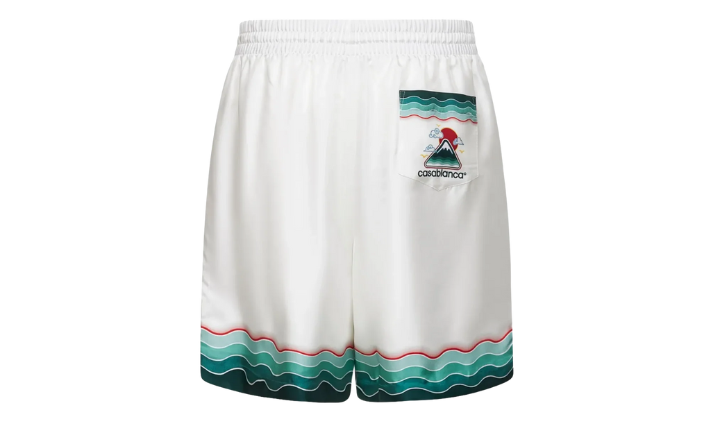 Montagne Ondulee Silk Shorts "White" MPF25 TR 012 03