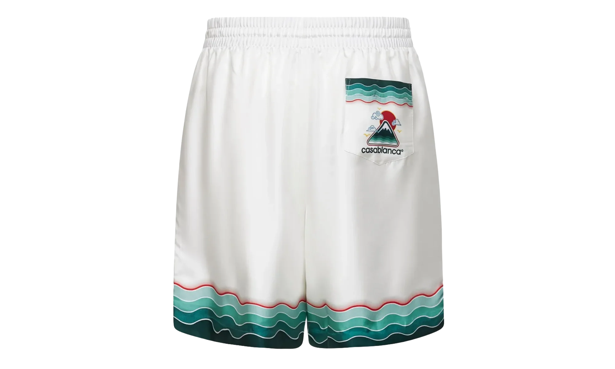 Montagne Ondulee Silk Shorts "White" MPF25 TR 012 03