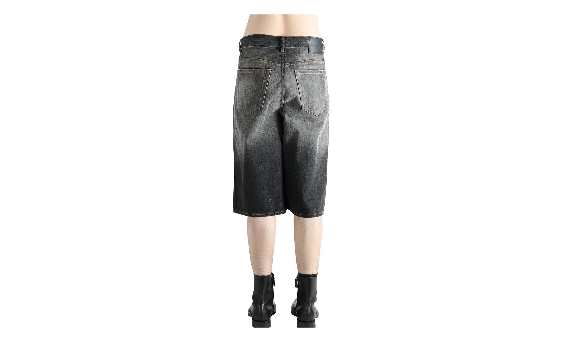 Loose Fit Denim Shorts "Black" FN MN SHOR000263 BLACK