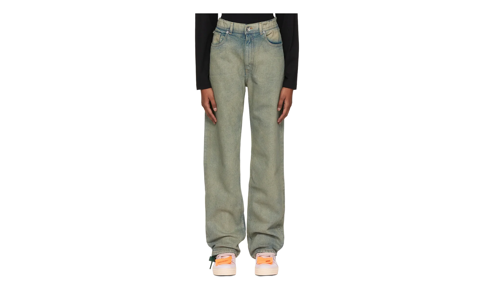 Baby Baggy Jeans WMNS "Forest Green" OWYA046AF22DEN002570026