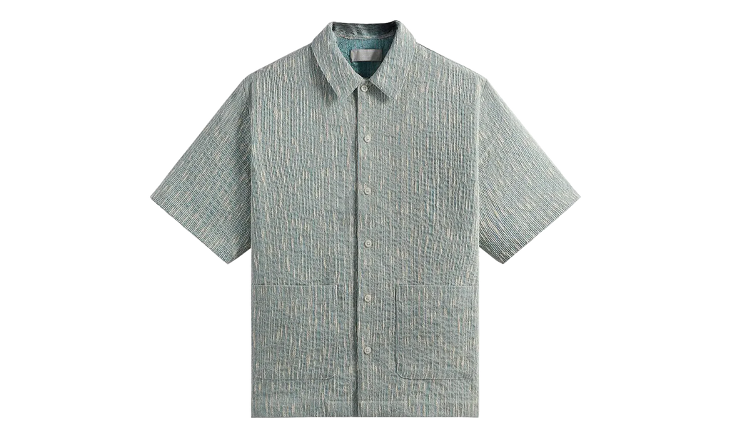 Slub Boucle Anton Reade Shirt "Glaze Green" KHM031817 5016