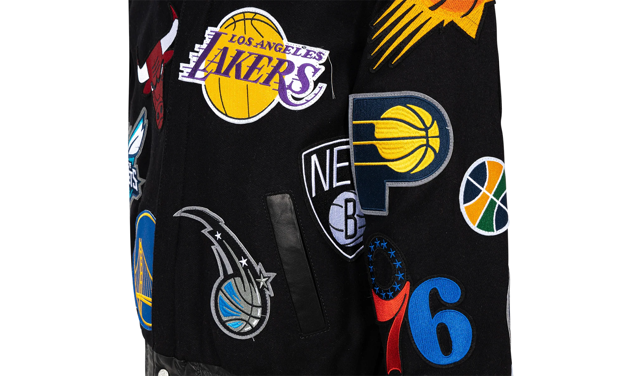 NBA Collage Wool Jacket "Black" NBA 101 BLK