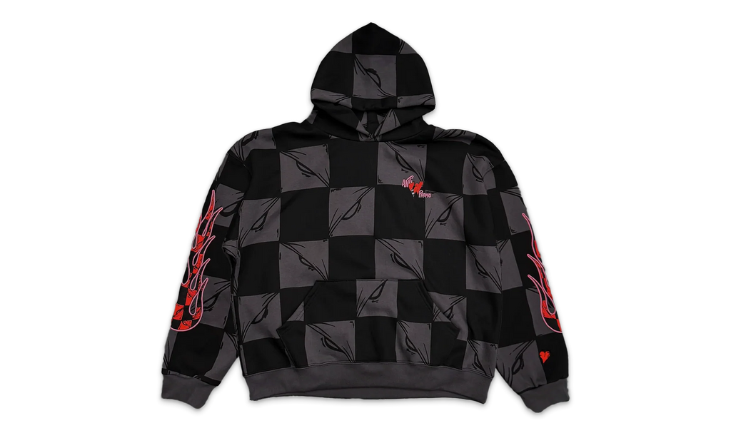 Anti Promo 99 Eyez FLAME Hoodie "Black / Grey" 14290 10004MBAP9E BLAC 442