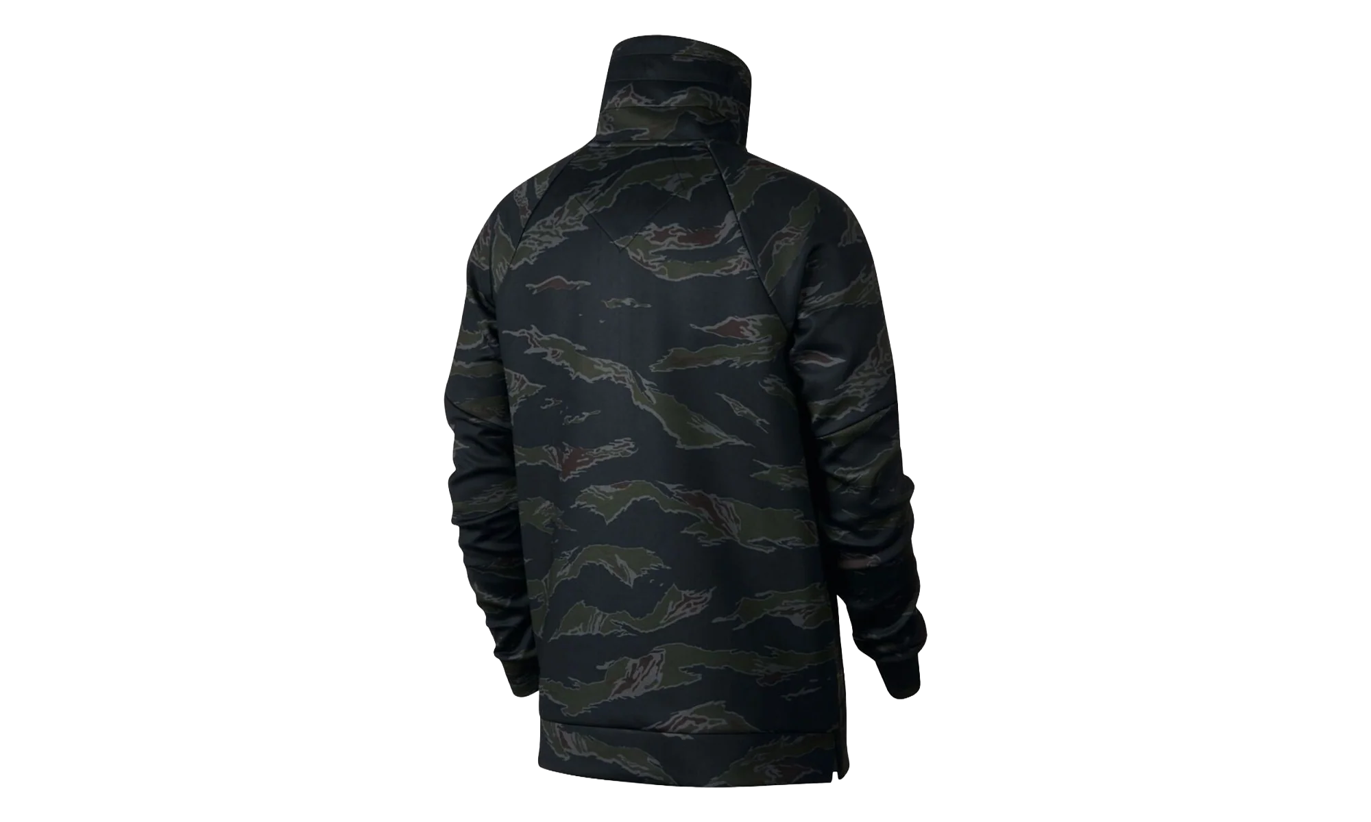 Air Jordan Flight Camo Anorak Half Zip Pullover Hoodie "Black" AH6163 010