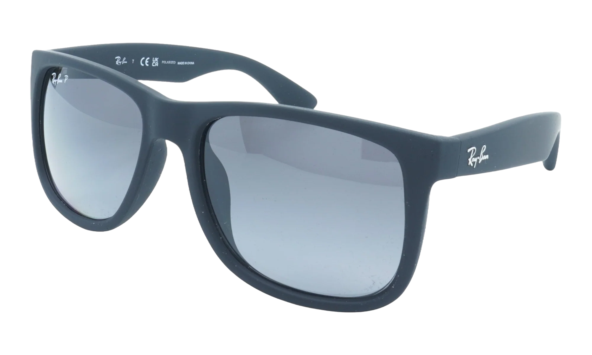 JUSTIN CLASSIC POLARIZED SUNGLASSES "RUBBER BLACK" RB4165F-622-T3