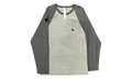 Henley Baseball 3 Cross Patch Long-Sleeve T-Shirt "Grey" CHRM1157