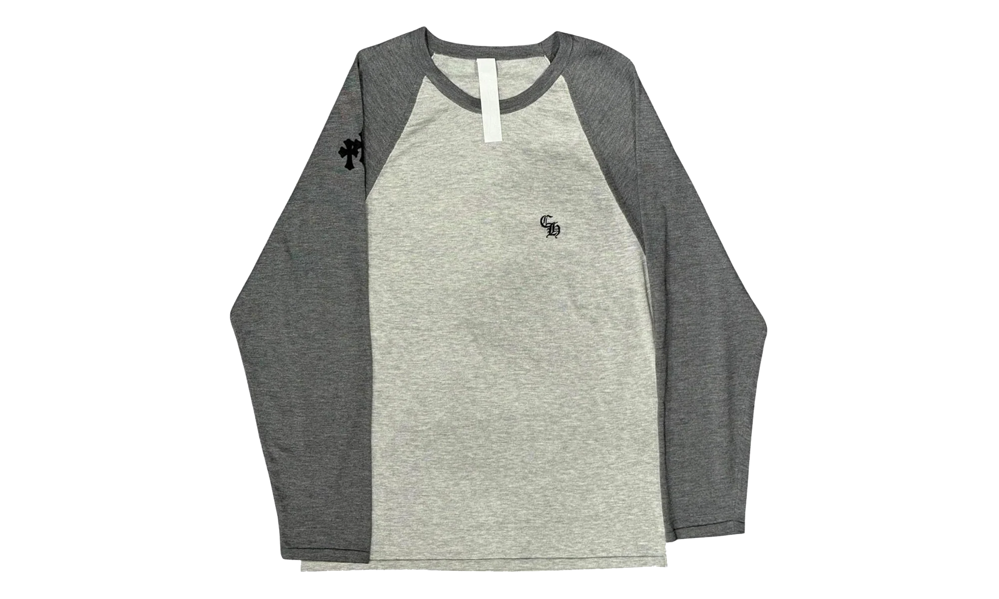 Henley Baseball 3 Cross Patch Long-Sleeve T-Shirt "Grey" CHRM1157