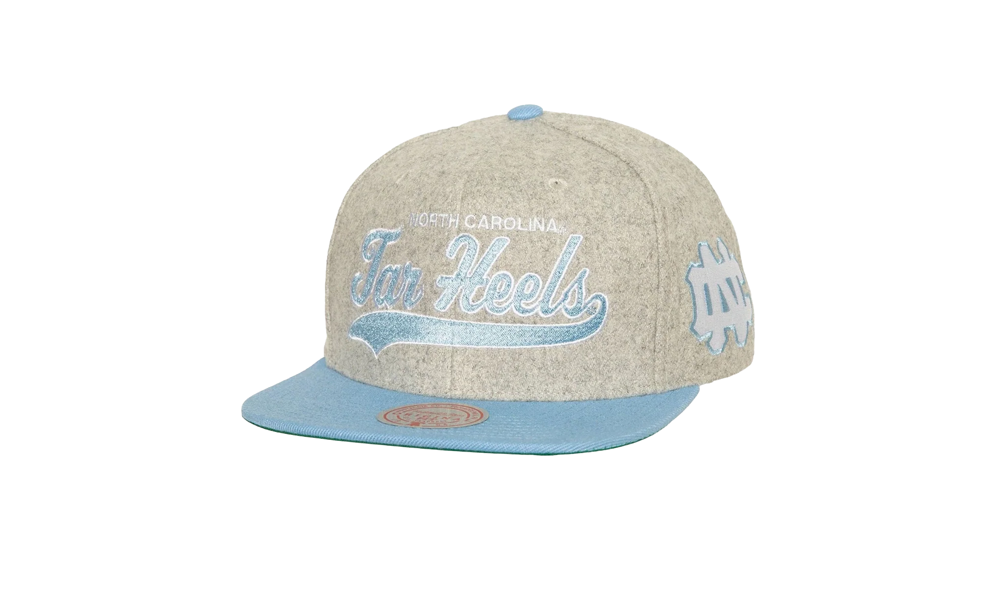 NCAA Tailsweep 2.0 Melton Snapback Cap "North Carolina Tar Heels - Grey" HHSS7437 UNCYYPPPGREY