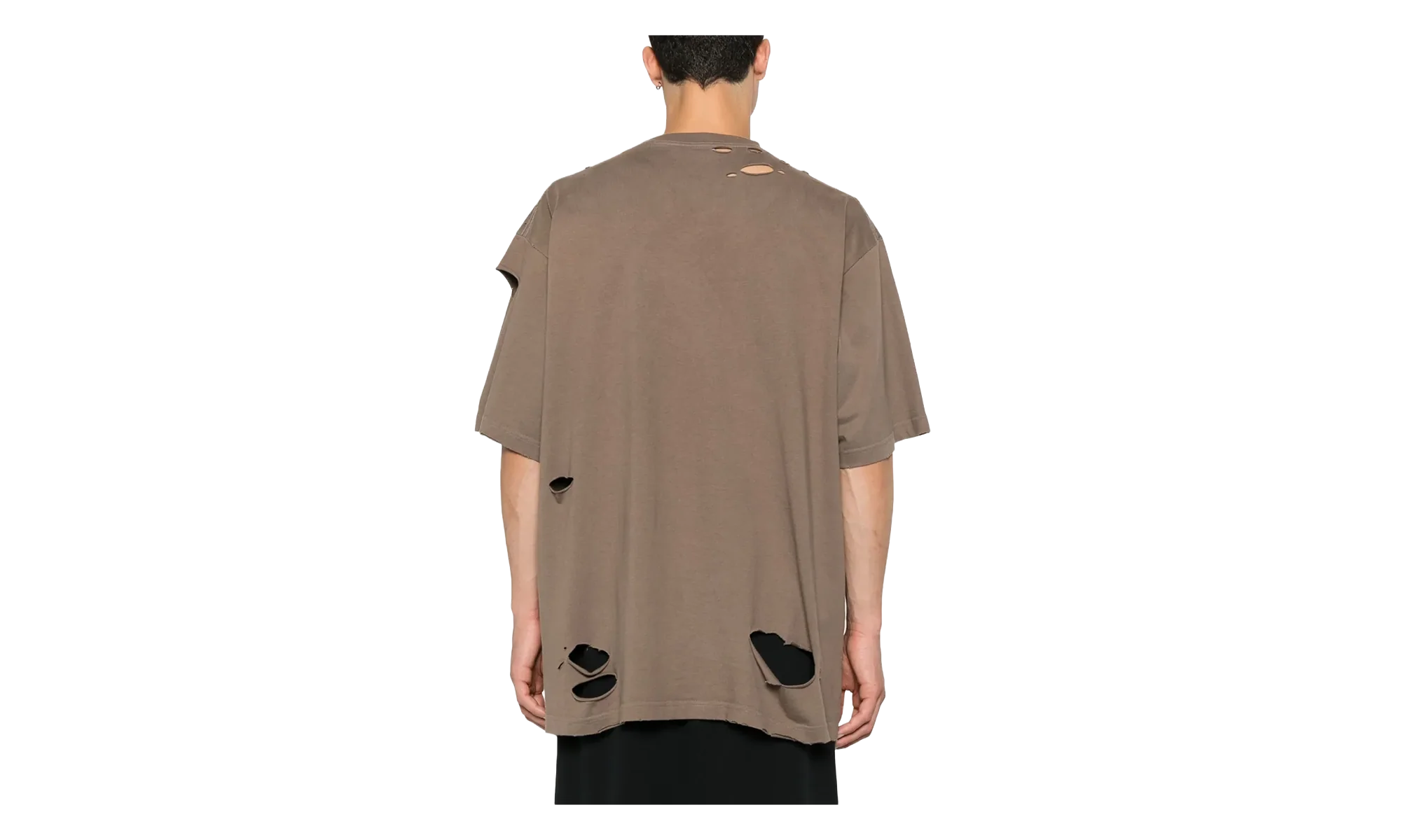 Distressed Graphic T-Shirt "Taupe" 651795 TKVB8 0718