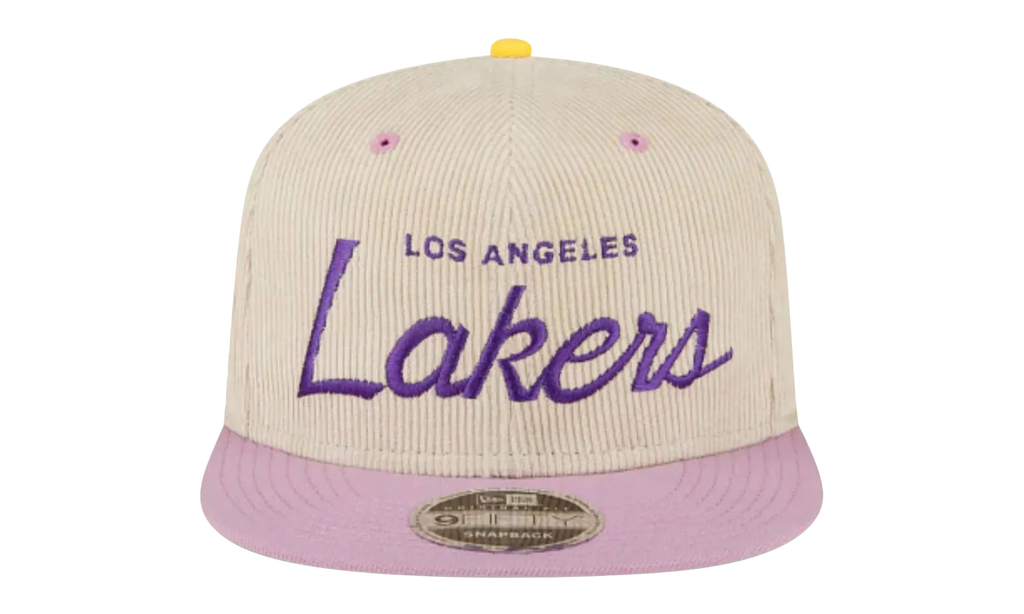 9FIFTY NBA LA LAKERS SNAPBACK HAT "ERIC EMANUEL - Cream/ Purple" EE438