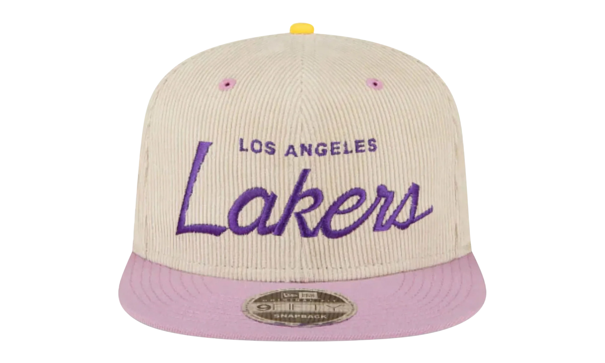 9FIFTY NBA LA LAKERS SNAPBACK HAT "ERIC EMANUEL - Cream/ Purple" EE438