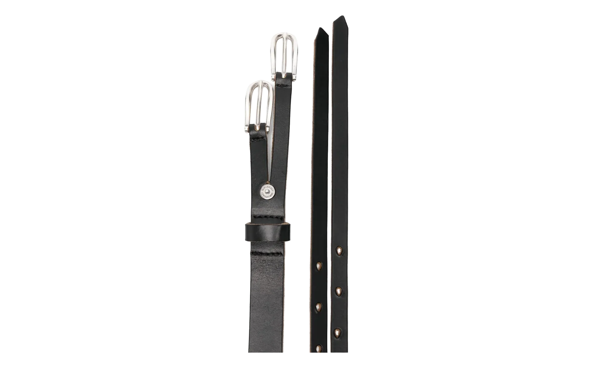 Twin Tongue Belt "Black" A2258TBC