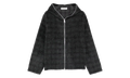 Full Zip Hoodie "Fuzzed Plum Check" M2266FF