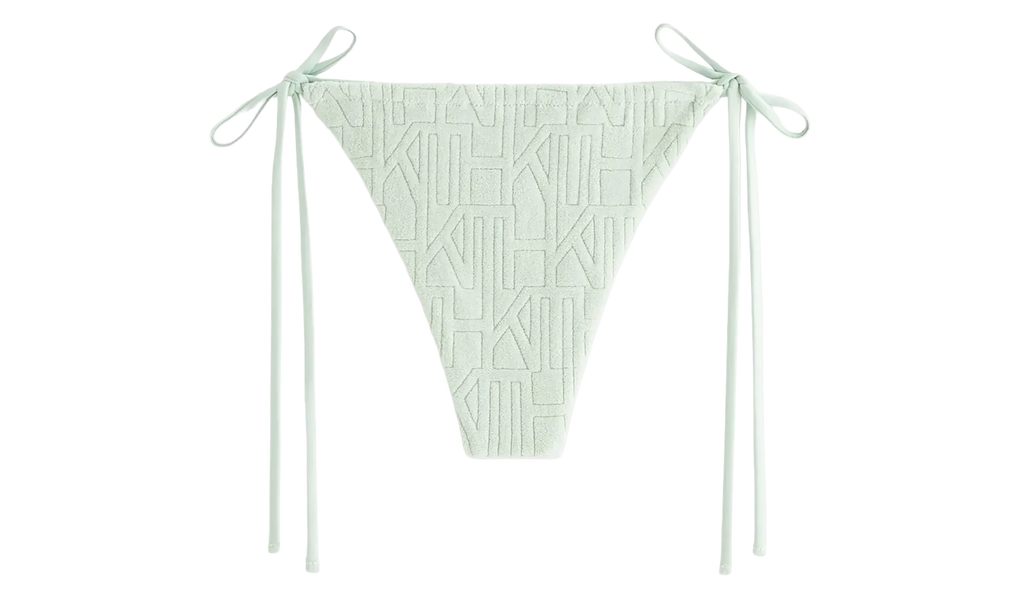 Tova Monogram Towel Tie Bottom "Green" khw070108 4008