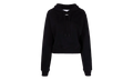 Off Stamp Cropped Hoodie WMNS "Black" OWBB016C99JER0011001