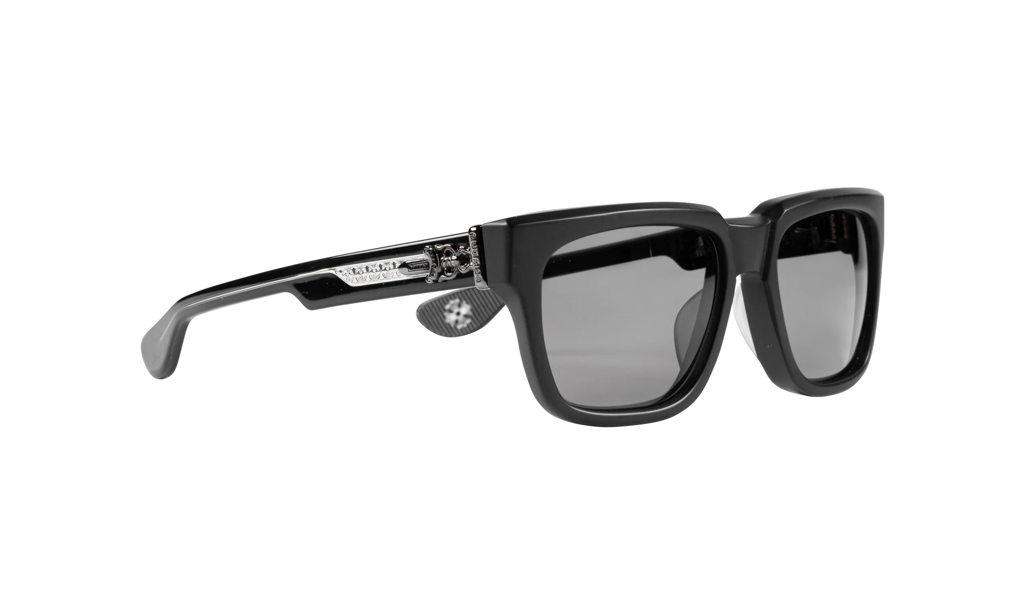 Box officer Sunglasses with Silver Dagger "Dark Grey" CHRM0944