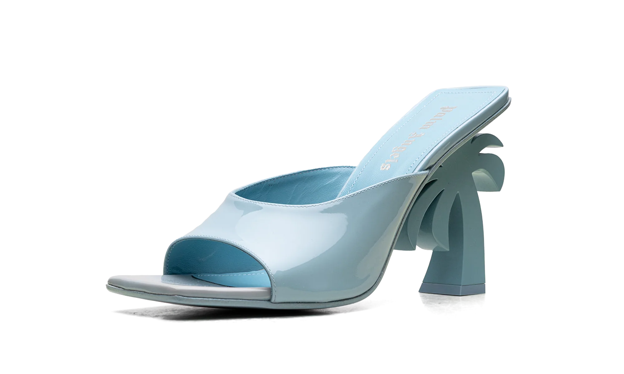 Mule Leather Heels WMNS "Blue" PWIJ003S23LEA0014000