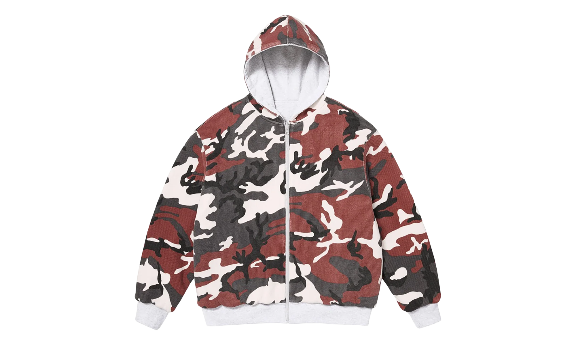 Reversible Work Zip Up Hooded Sweatshirt "FW25 - Heather Grey" SU26974