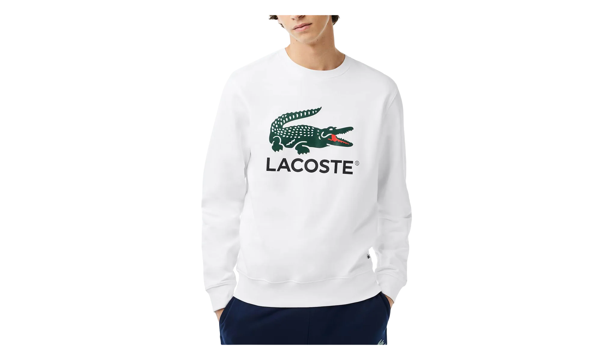 Classic Fit Fleece Sweatshirt "White" SH1281 001